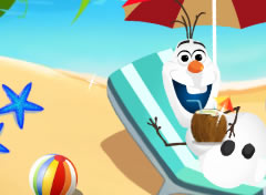 Olaf de Férias na Praia